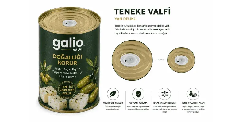 Zeytin, Peynir ve Turşu Tenekelerinde Valf Ne İşe Yarar?